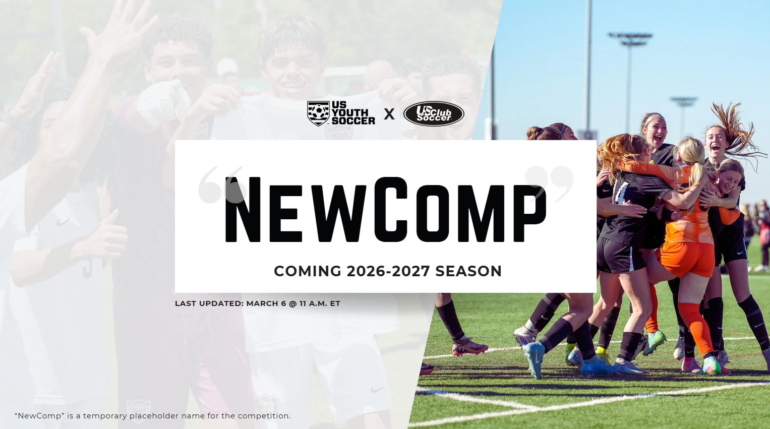 NewComp League Structure Announced featured image